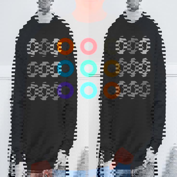 東京の地下鉄 カラー 色 マーク 丸【電車ファン】鉄道【変なtシャツ屋さん】メトロ 面白い ポップ スウェットシャツ 高齢者への贈り物