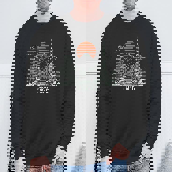 東京スカイライン 日本 富士山 ランドマーク 東京タワー お土産 スウェットシャツ 高齢者への贈り物