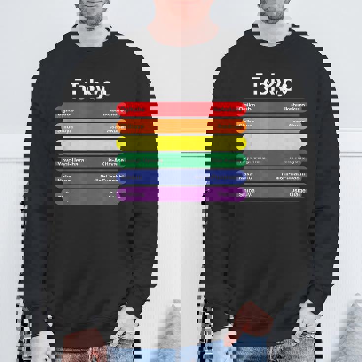 東京プライド レインボーフラッグ カラー メトロ鉄道 Lgbtq スウェットシャツ 高齢者への贈り物