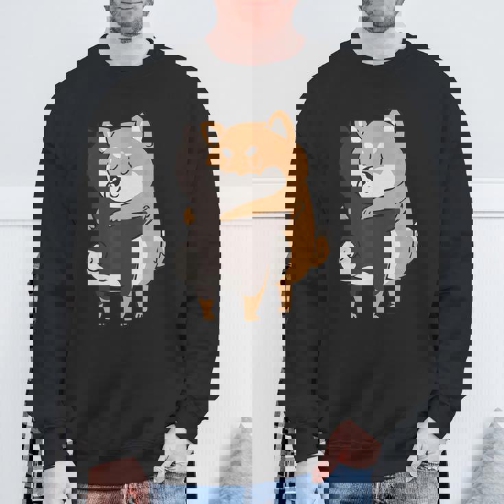 柴犬ハグ スウェットシャツ 高齢者への贈り物