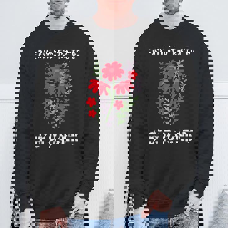 植物に気を取られがち 水やり 庭 鉢 ガーデナー スウェットシャツ 高齢者への贈り物