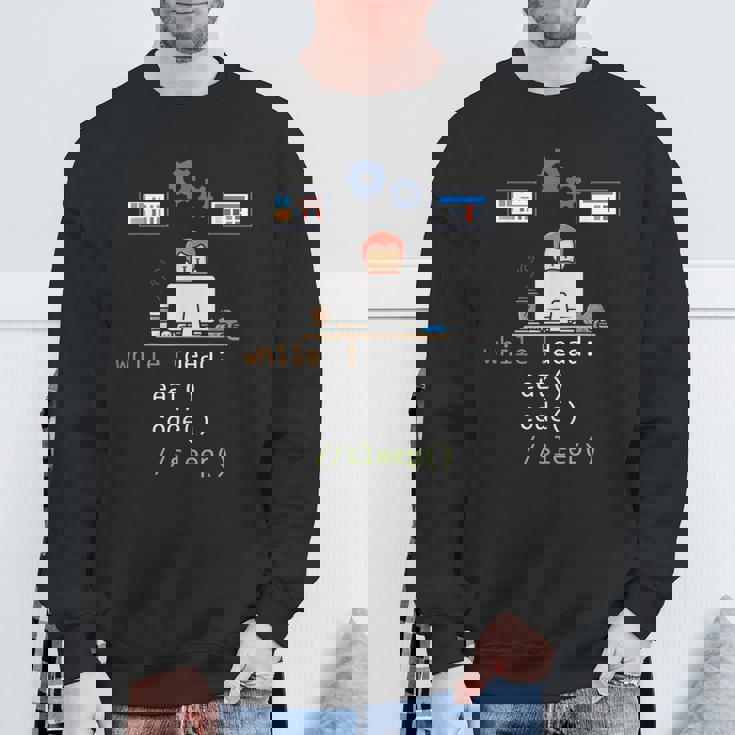 楽しいプログラミングpython Javascript Cコーディング スウェットシャツ 高齢者への贈り物