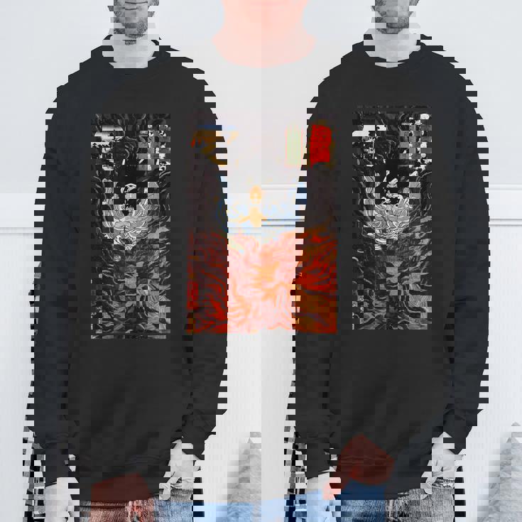 歌川国芳作 木曽街道六十九駅 スウェットシャツ 高齢者への贈り物