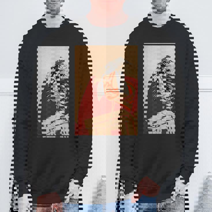 歌舞伎 役者 市川 團十郎 暫 しばらく勝川 春好江戸時代 役者絵 スウェットシャツ 高齢者への贈り物