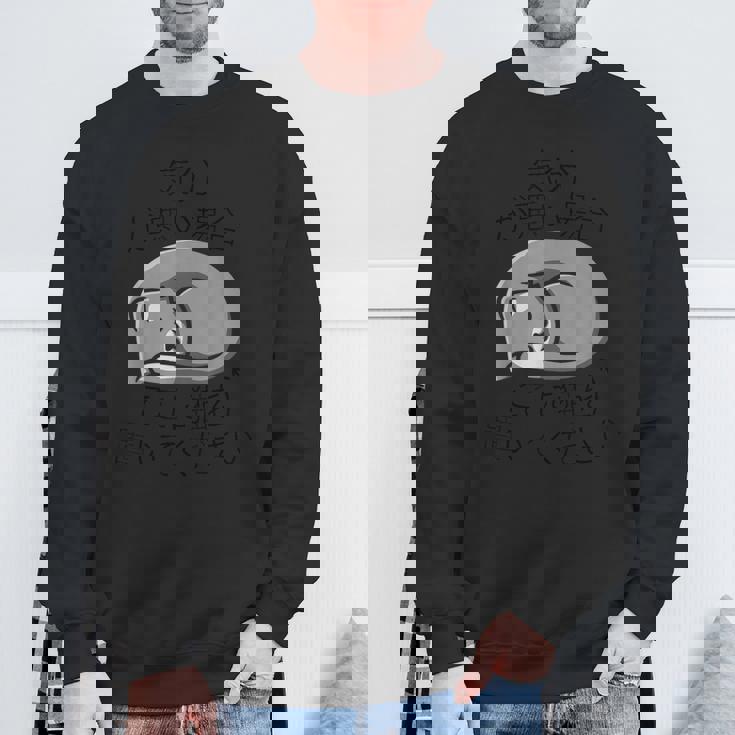 気分が悪い時ここに猫を置いてください 猫のデザイン スウェットシャツ 高齢者への贈り物