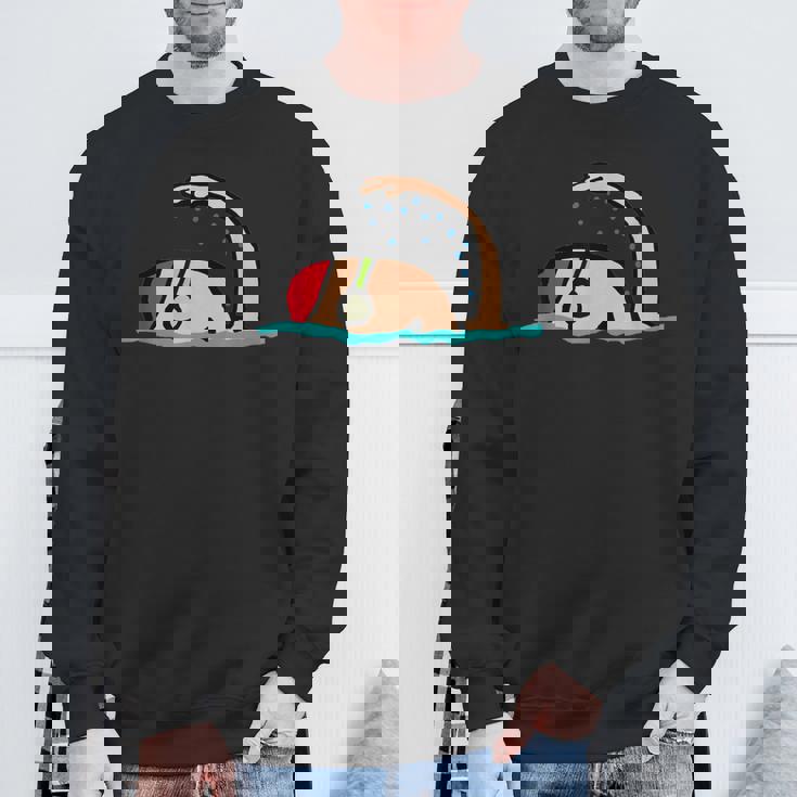 水泳。 スウェットシャツ 高齢者への贈り物