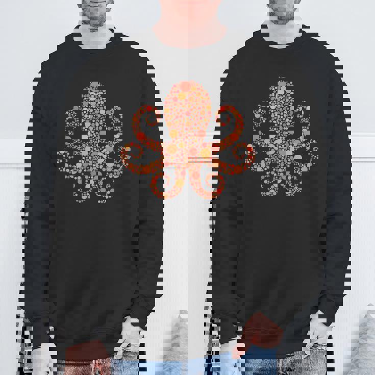 水玉タコtシャツ 楽しいオレンジ国際ドットデー スウェットシャツ 高齢者への贈り物