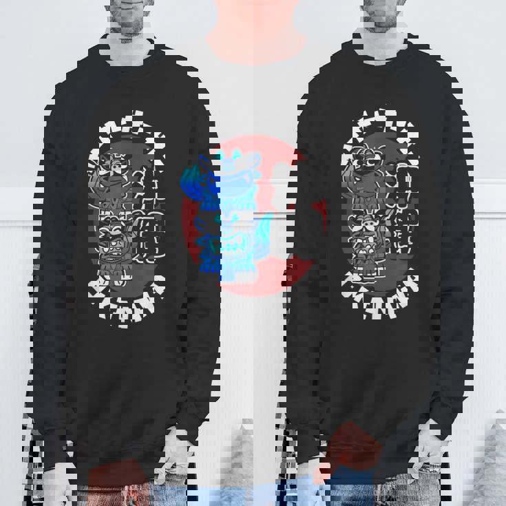 沖縄 ジャパン シーサー 守護ライオンズ 沖縄 日本語 漢字 スウェットシャツ 高齢者への贈り物