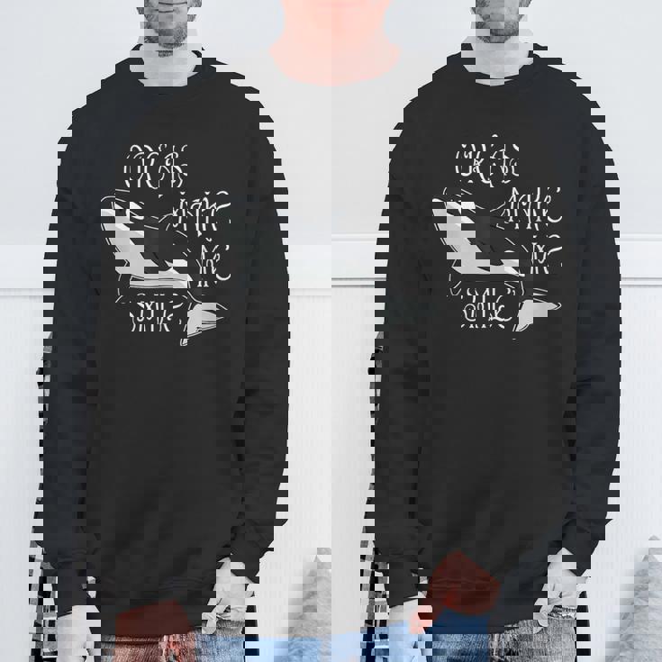 海の動物 シャチ クジラ 海の動物 スウェットシャツ 高齢者への贈り物
