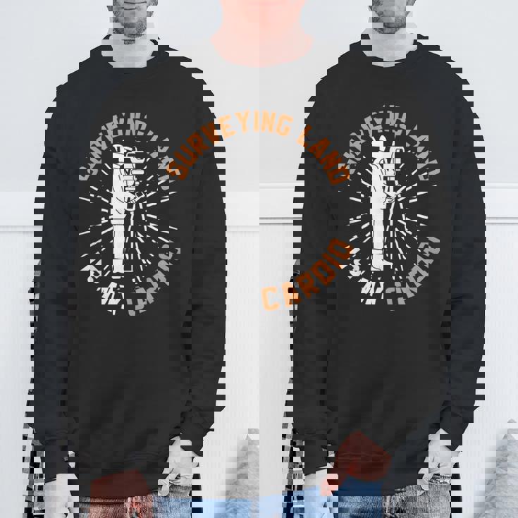 測量は有酸素運動 土地家屋調査士 土地家屋調査士 スウェットシャツ 高齢者への贈り物