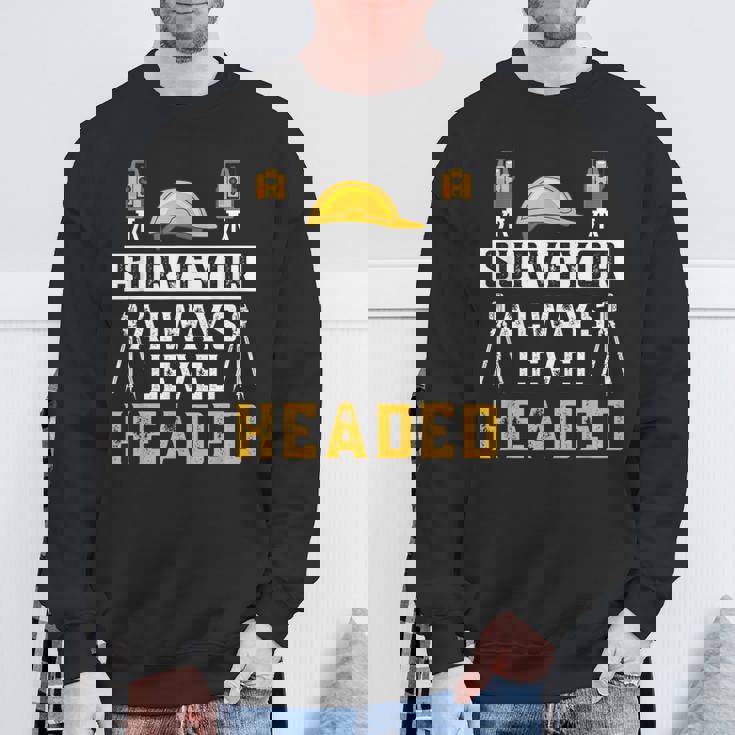 測量士 常に平常心 土地家屋調査士 土地家屋調査士 スウェットシャツ 高齢者への贈り物