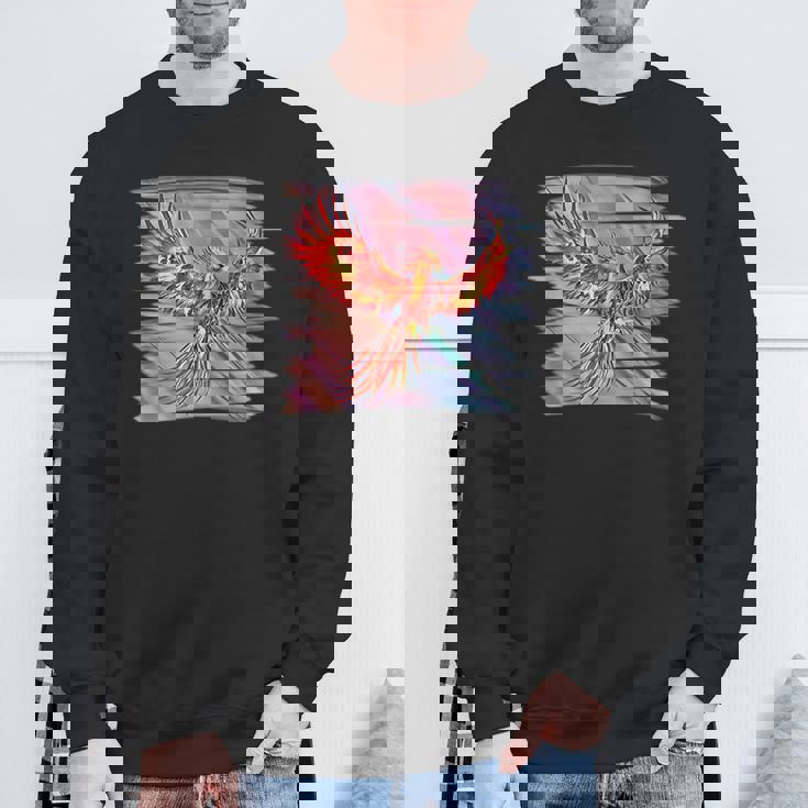 灰からのフェニックス 不死鳥 フェニックス 鳳凰 神話上の生き物 火 バード スウェットシャツ 高齢者への贈り物