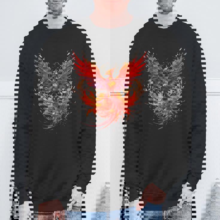 炎 フェニックス 鳥 若返り 神話 鳥 鳳凰 ライジング スウェットシャツ 高齢者への贈り物