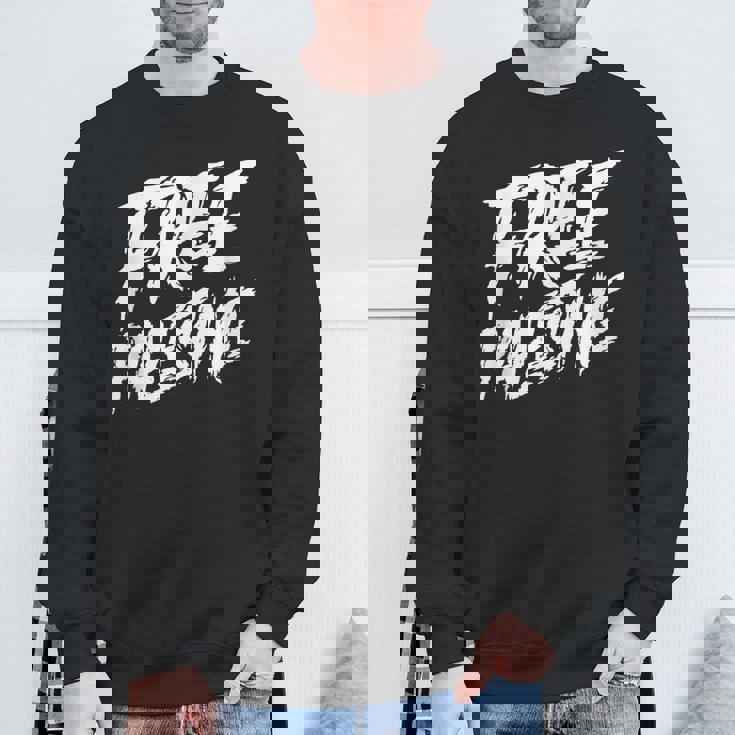 無料のパレスチナ抗議支援 ガザとエルサレムへのギフト スウェットシャツ 高齢者への贈り物