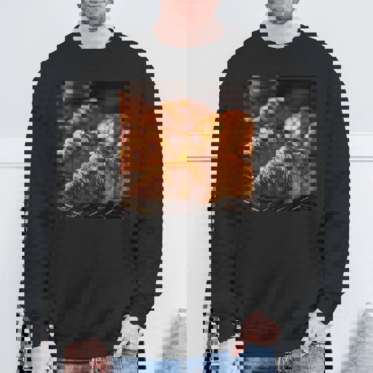 焼きたてのクロワッサン スウェットシャツ 高齢者への贈り物