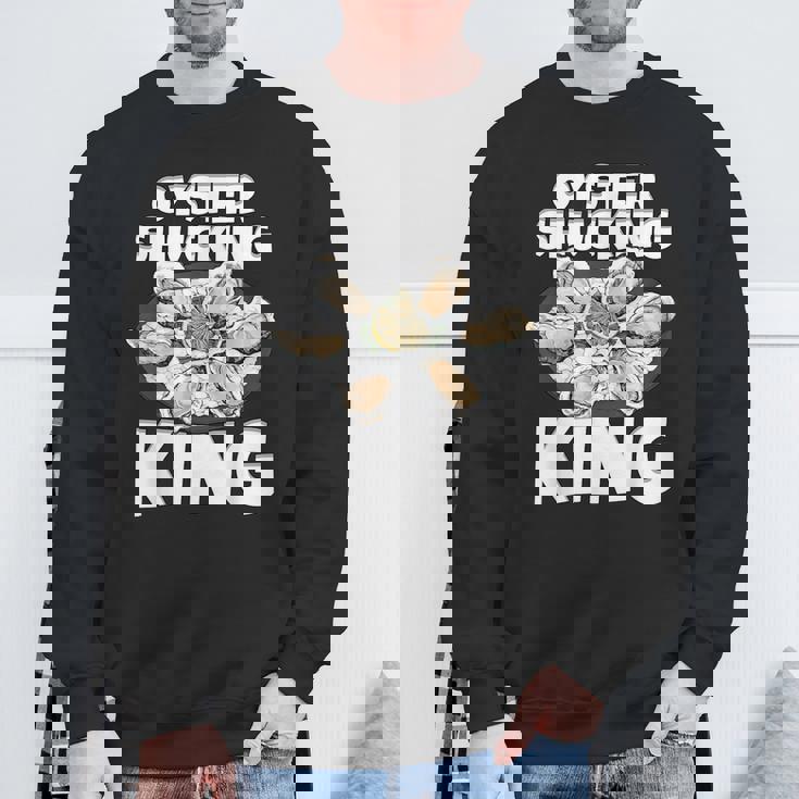 牡蠣を喰わせる王の牡蠣 スウェットシャツ 高齢者への贈り物