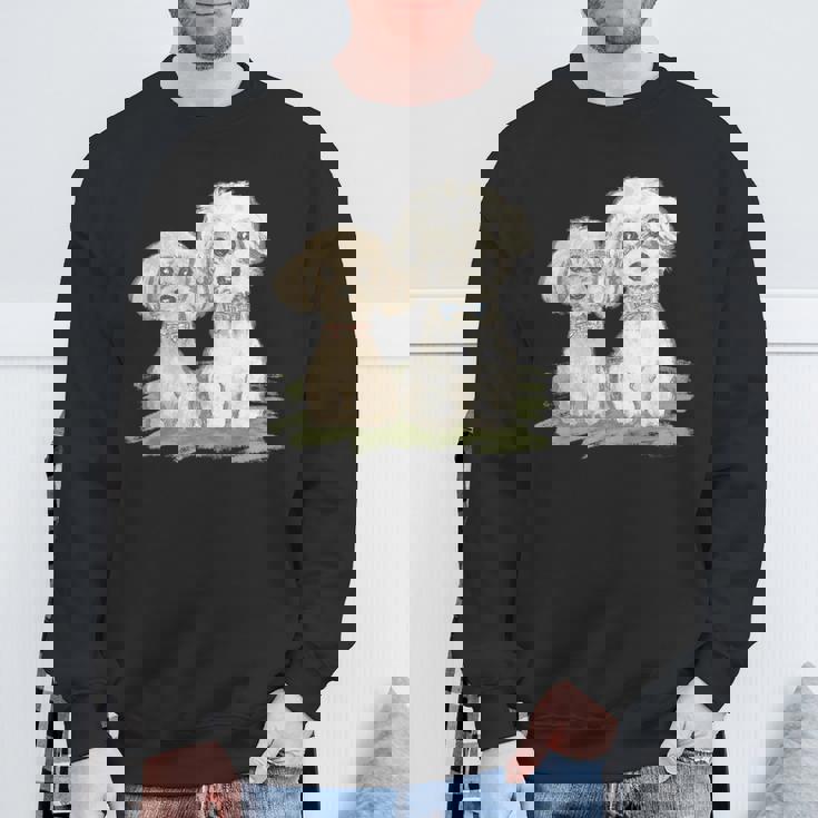 犬 トイプードル かわいい いぬ 子犬 ペット おもしろ 動物 イラスト スウェットシャツ 高齢者への贈り物