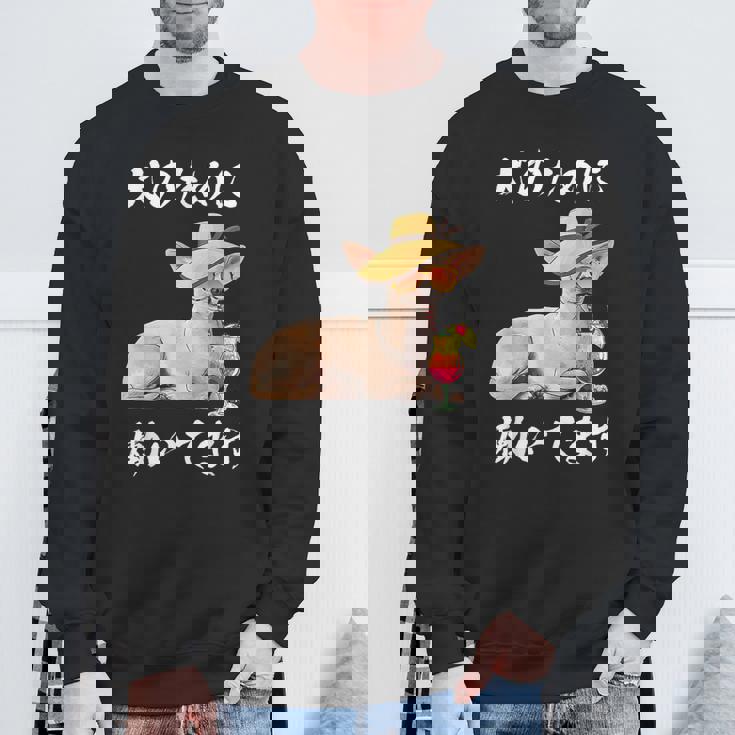 犬のために働いてます チワワデザイン イヌ わんこ 犬好き グッズ おもしろ 面白い 服 ネタ わんこ スウェットシャツ 高齢者への贈り物