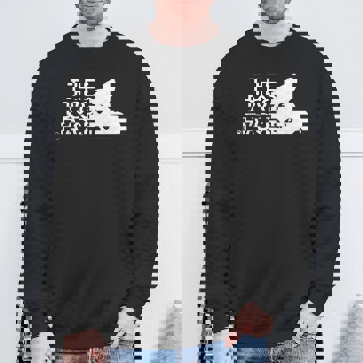 犬の顔のデザイン The Dog Face スウェットシャツ 高齢者への贈り物