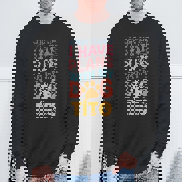 犬名 Tito パーソナライズギフト ビジーウィズ マイドッグ Tito スウェットシャツ 高齢者への贈り物