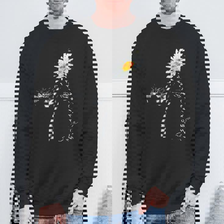 猫 & マーガレット スウェットシャツ 高齢者への贈り物