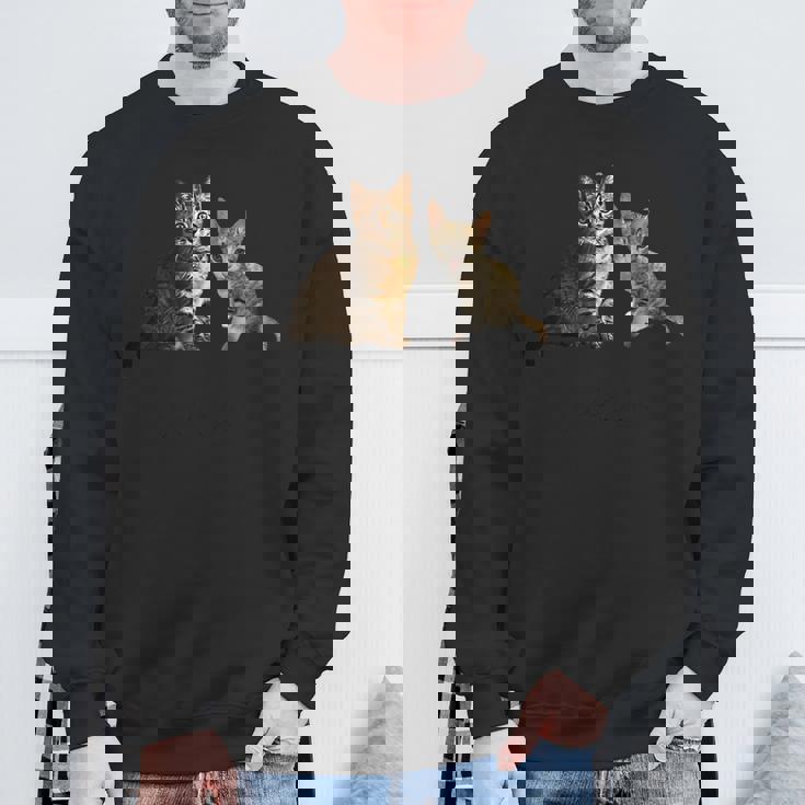 猫のルルとララ スウェットシャツ 高齢者への贈り物