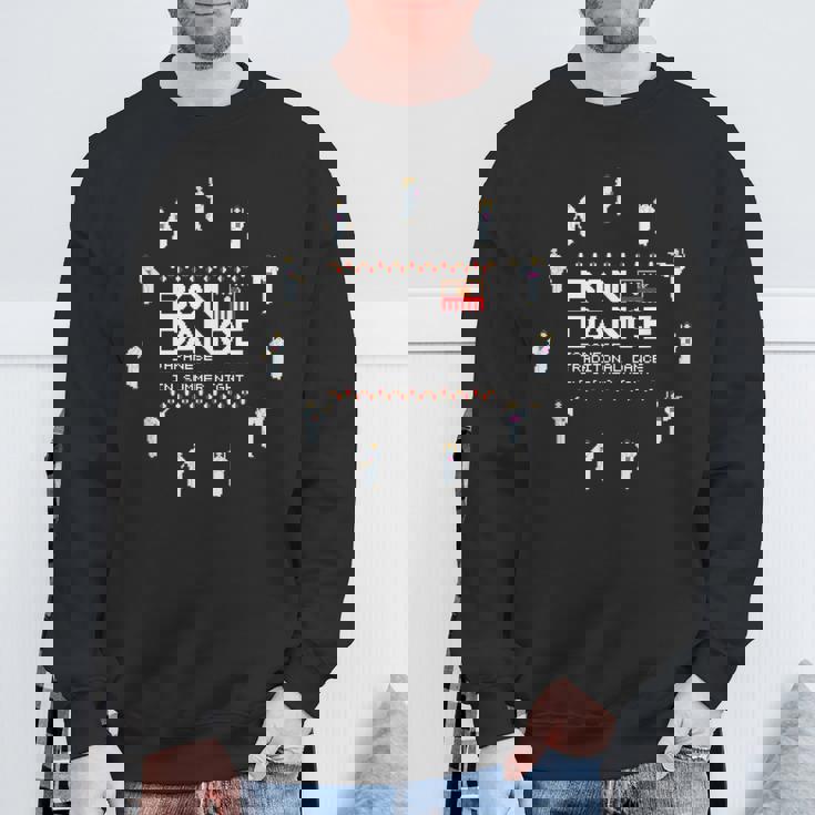 盆踊りドット絵 スウェットシャツ 高齢者への贈り物