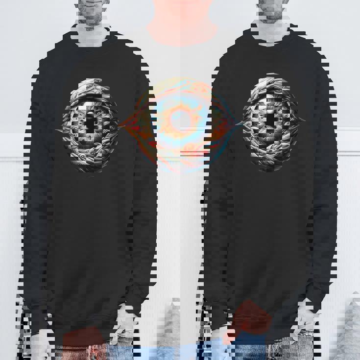 目玉 不気味な目 スウェットシャツ 高齢者への贈り物