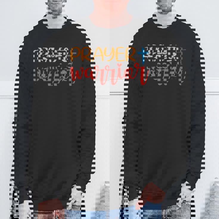 祈り 戦士 神 信仰 イエス スウェットシャツ 高齢者への贈り物