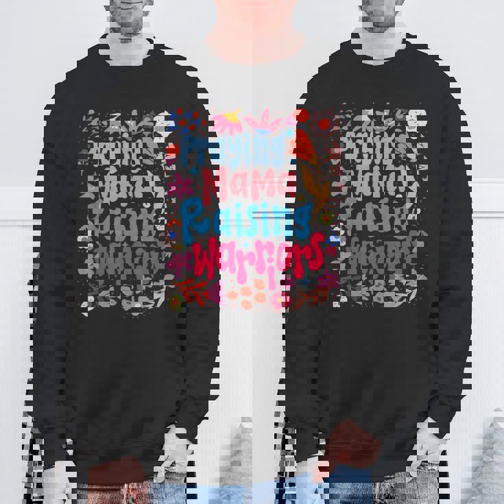 祈る母 育てる戦士 母の日 クリスチャンママ スウェットシャツ 高齢者への贈り物