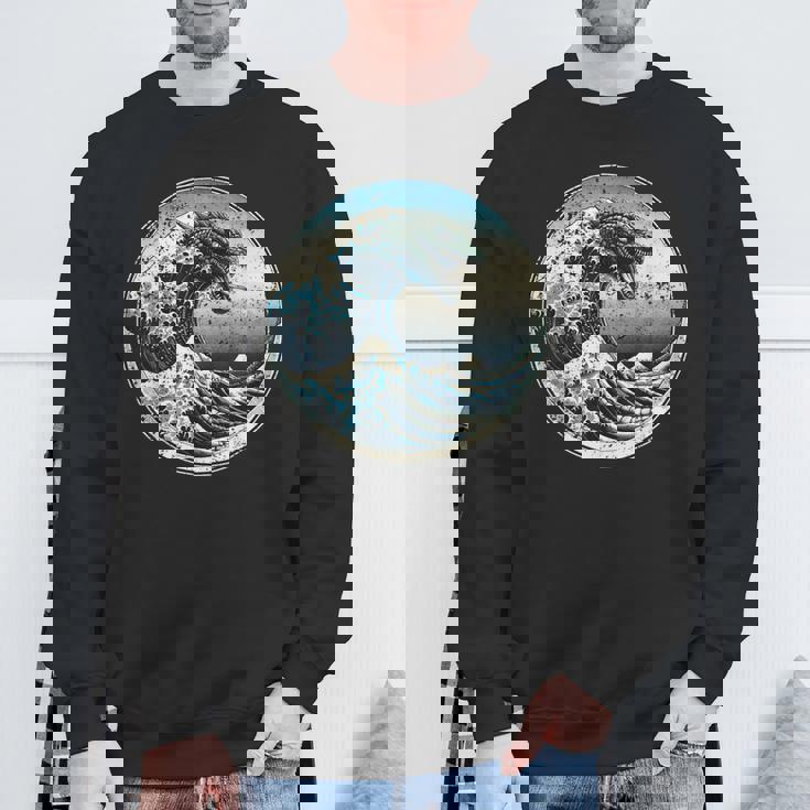 神奈川沖グレートウェーブウィズガメラ スウェットシャツ 高齢者への贈り物