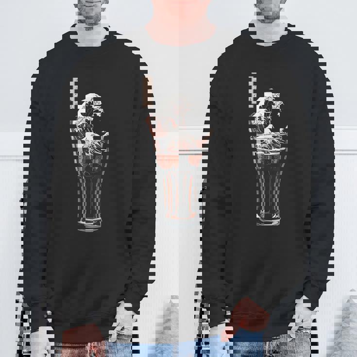 神奈川沖浪裏 コーラグラス 面白いアート スウェットシャツ 高齢者への贈り物