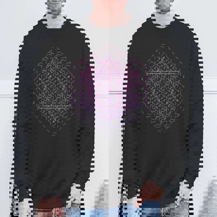 神聖幾何学 フラワーオブライフ 六芒星 スウェットシャツ 高齢者への贈り物