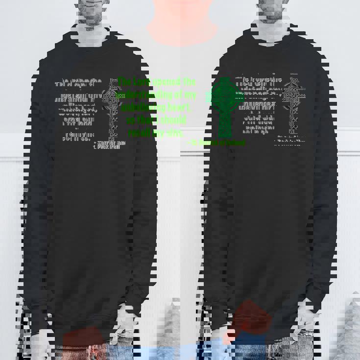 私の信じられない心の理解 聖パトリック スウェットシャツ 高齢者への贈り物