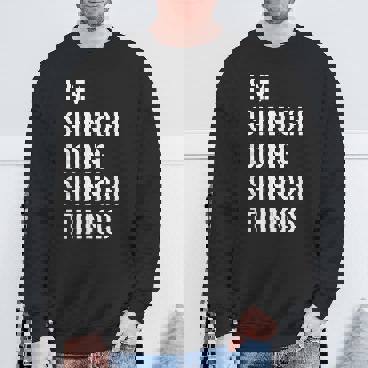 私はhinichiです。Shinichi が行うことを行う。 スウェットシャツ 高齢者への贈り物