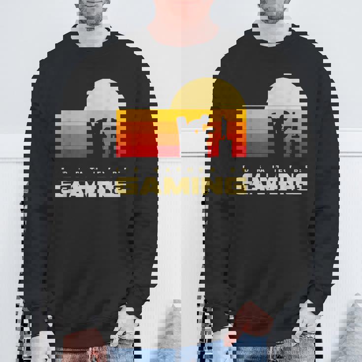 私はむしろゲームをしたい スウェットシャツ 高齢者への贈り物