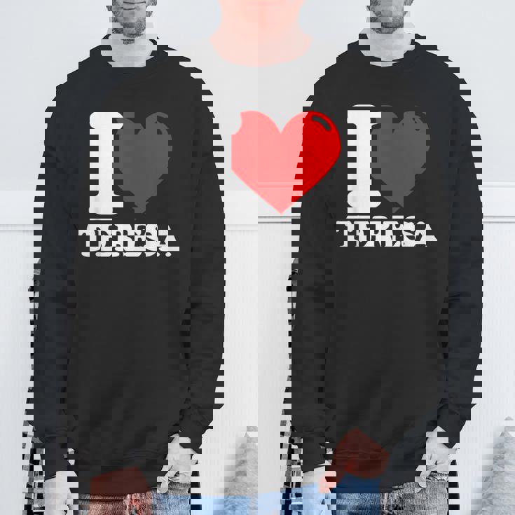 私はテレサが大好きです スウェットシャツ 高齢者への贈り物