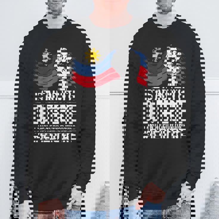 私はドゥテルテを支持します。私は何の理由もなくフィリピン人ではありません-無料prrd スウェットシャツ 高齢者への贈り物