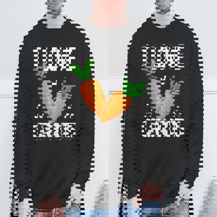 私はニンジンが大好き スウェットシャツ 高齢者への贈り物