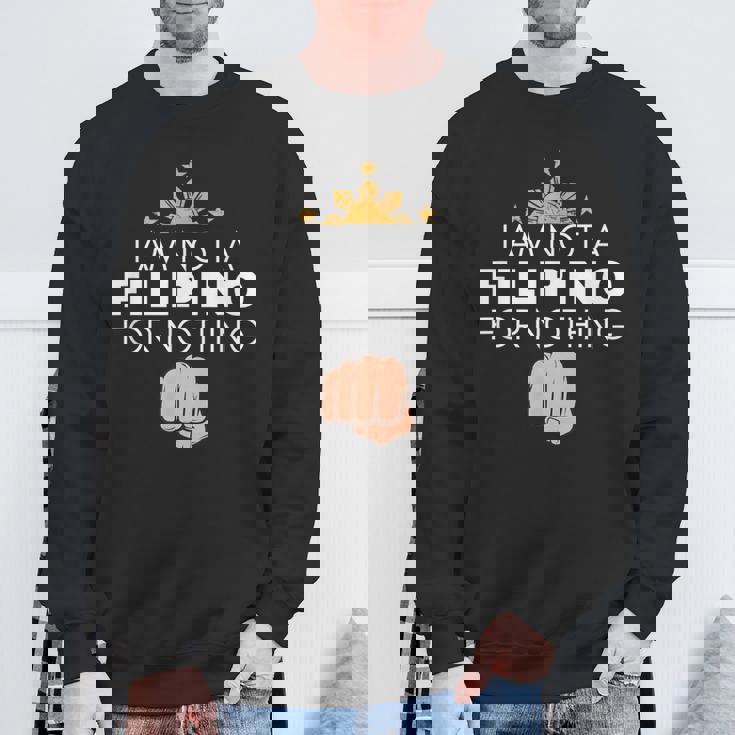 私はフィリピン人ではありません ドゥテルテ Dds ピノイ プライド クール スウェットシャツ 高齢者への贈り物