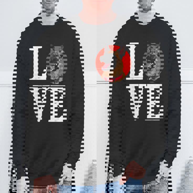 私はベルギーのマリノア子犬愛好家が大好きです スウェットシャツ 高齢者への贈り物