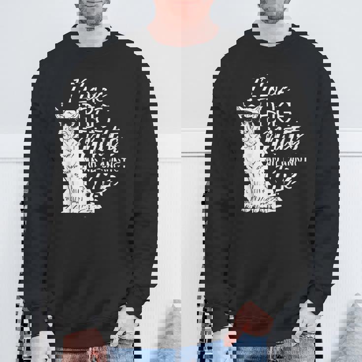 私は大きな雑種が大好きで、犬救助犬シェルターに嘘はつかない スウェットシャツ 高齢者への贈り物