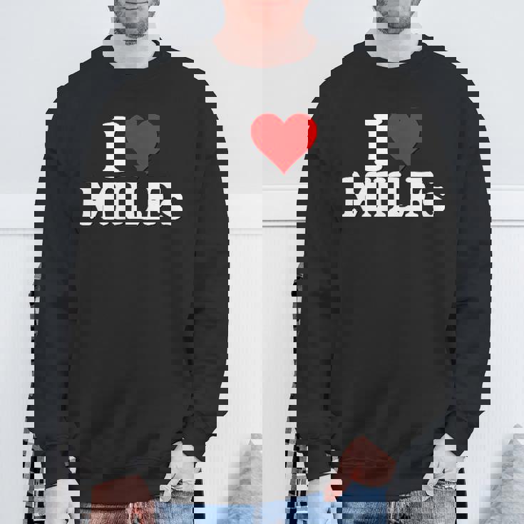 私は熟女が大好きです熟女が大好きです スウェットシャツ 高齢者への贈り物