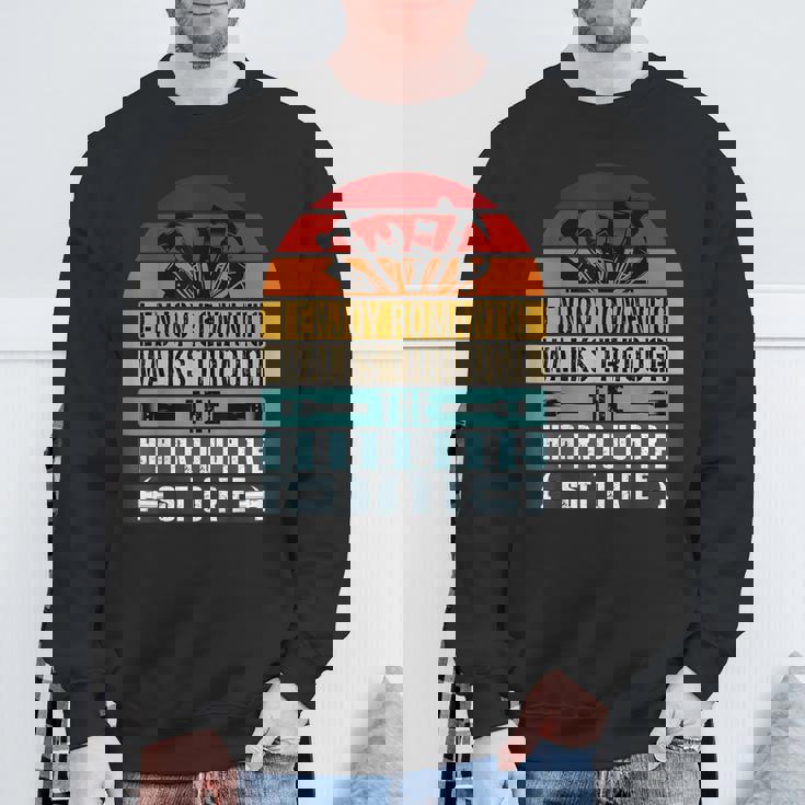 私は金物屋の男たちを長い間ロマンチックな散歩を楽しんでいます スウェットシャツ 高齢者への贈り物