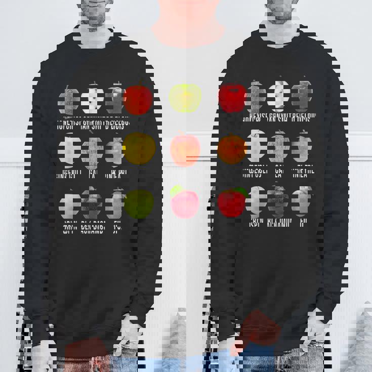 秋のリンゴ狩りアップルオーチャード ボーホー ファームフェッシュ スウェットシャツ 高齢者への贈り物