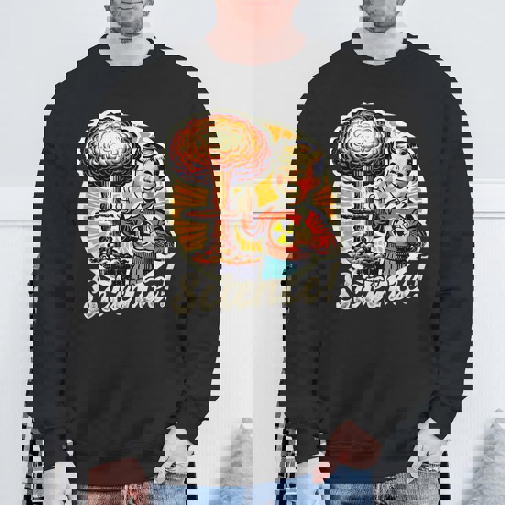 科学 核 原爆 爆発 レトロ 面白い 言葉 スウェットシャツ 高齢者への贈り物