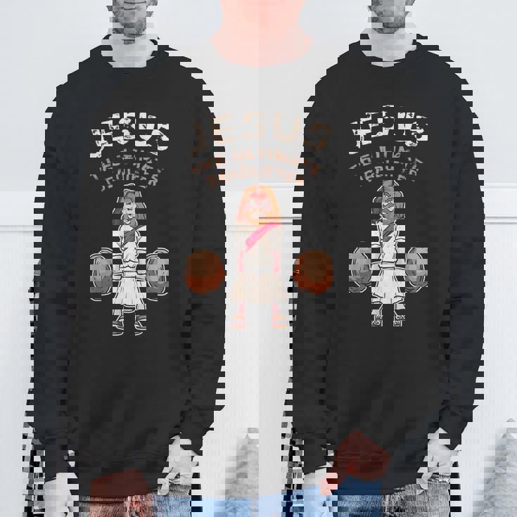 究極のデッドリフターのイエス 面白いイエス デッドリフト スウェットシャツ 高齢者への贈り物