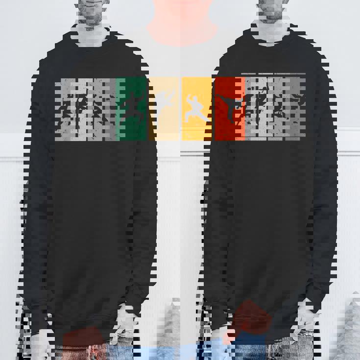 空手戦闘機シルエット空手 スウェットシャツ 高齢者への贈り物