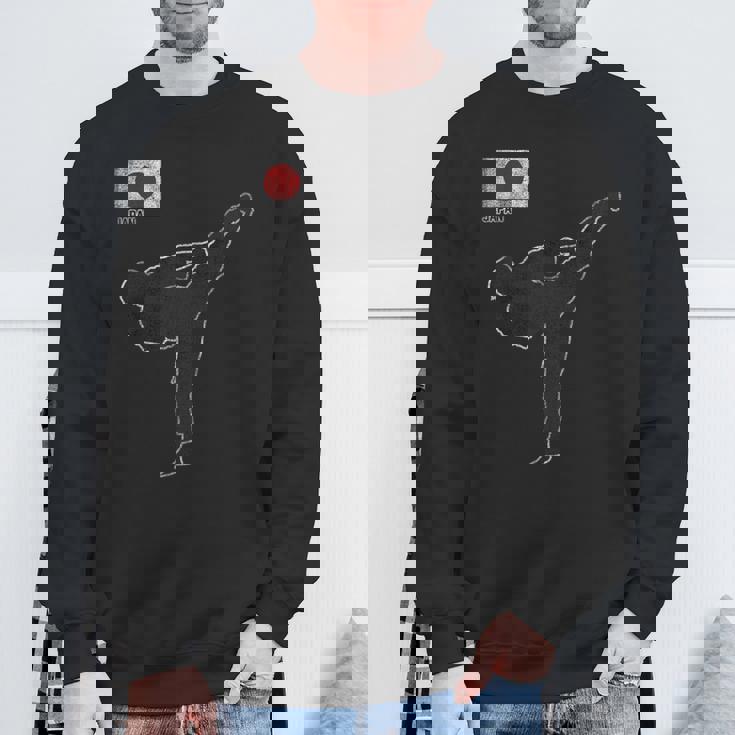 空手日本代表スポーツ 完全格闘技コンタクト スウェットシャツ 高齢者への贈り物