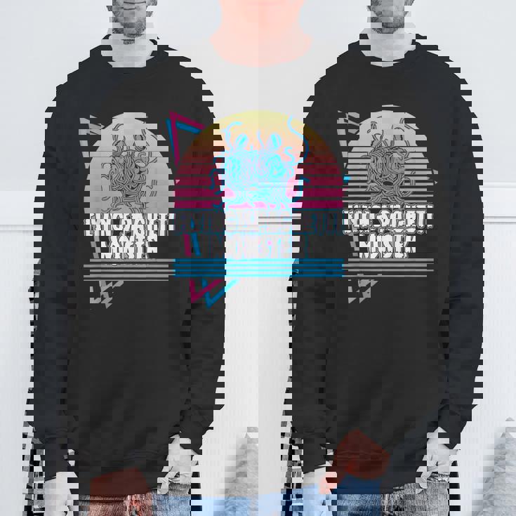 空飛ぶスパゲッティモンスター パスタファリ Fsm 無神論者 レトロ スウェットシャツ 高齢者への贈り物